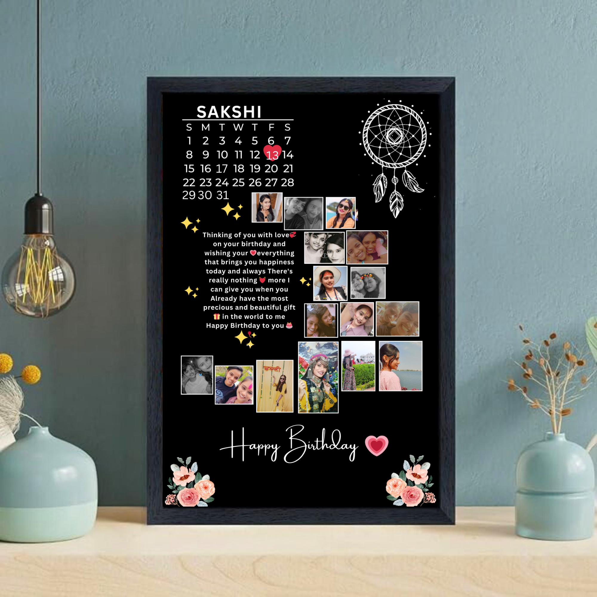 “Half Moon” Frame. "Frame Your Memories – Personalized Gift for Every Occasion"